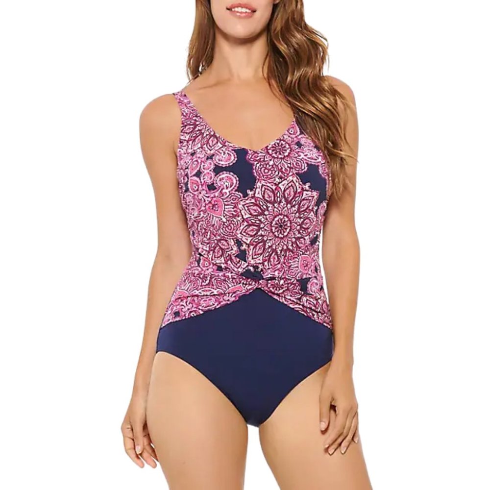 NWT Christina Mandala Printed One Piece swimsuit